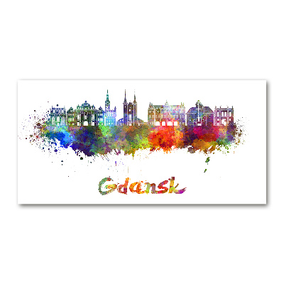 Plexiglas schilderij Kleurrijk Gdańsk