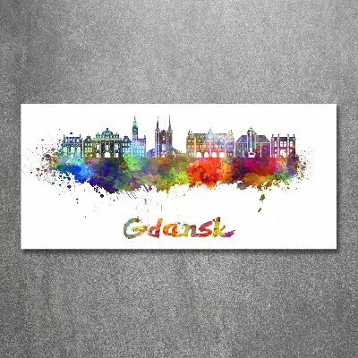 Plexiglas schilderij Kleurrijk Gdańsk