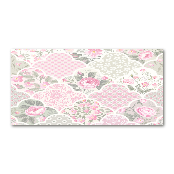 Plexiglas foto Rozen en versieringen