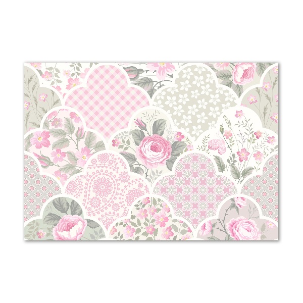 Plexiglas foto Rozen en versieringen