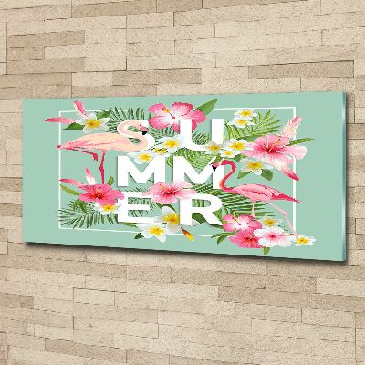 Foto in plexiglas Vakanties en flamingo's