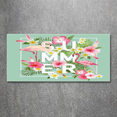 Foto in plexiglas Vakanties en flamingo's