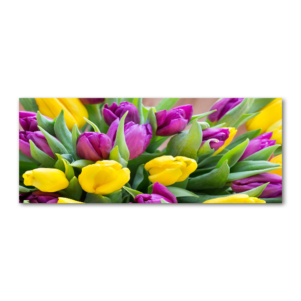 Plexiglas schilderij Kleurrijke tulpen