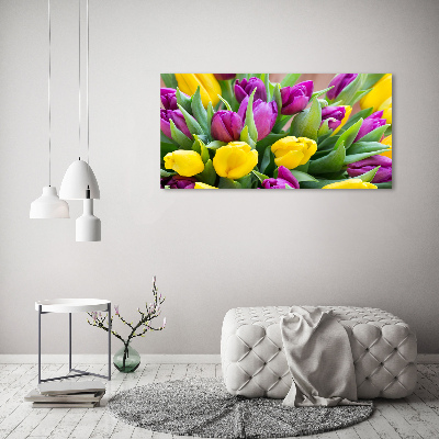 Plexiglas schilderij Kleurrijke tulpen