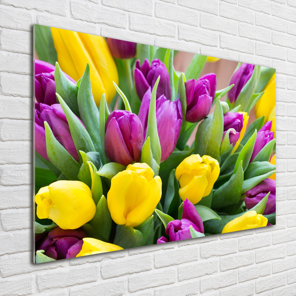 Plexiglas schilderij Kleurrijke tulpen