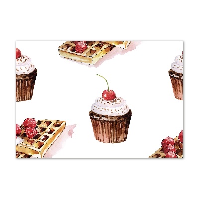 Foto obraz nowoczesny duży akrylowy Deser