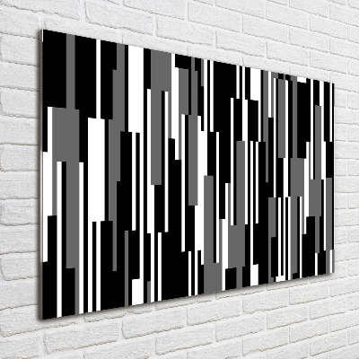 Plexiglas schilderij Zwart-witte lijnen