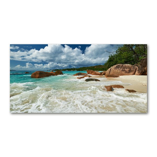 Foto in plexiglas Strand op de Seychellen