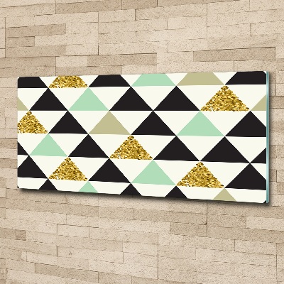 Foto obraz szkło akryl Kolorowe trójkąty