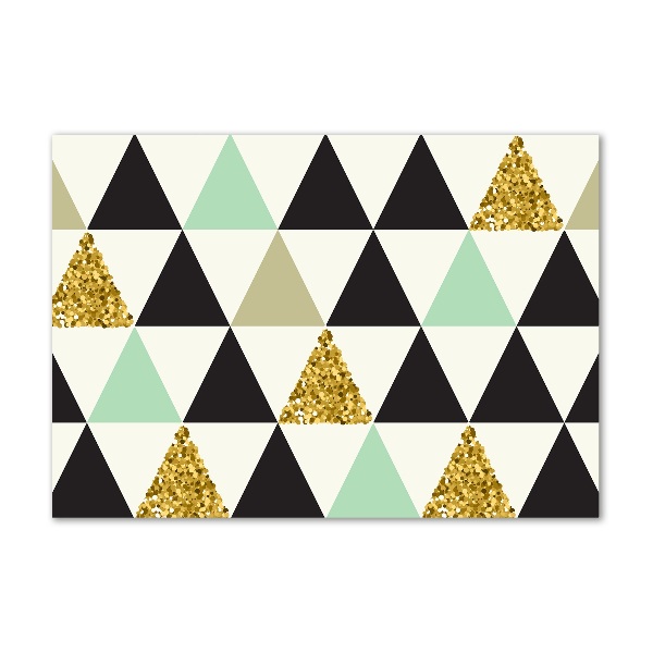 Foto obraz szkło akryl Kolorowe trójkąty