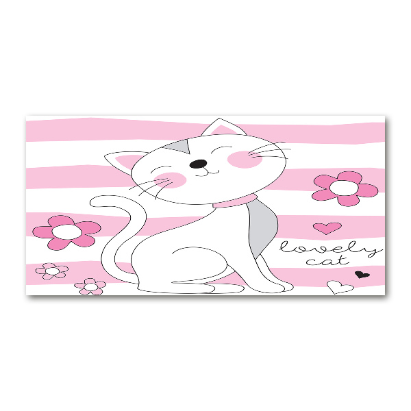 Plexiglas foto Witte kat