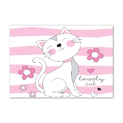 Plexiglas foto Witte kat