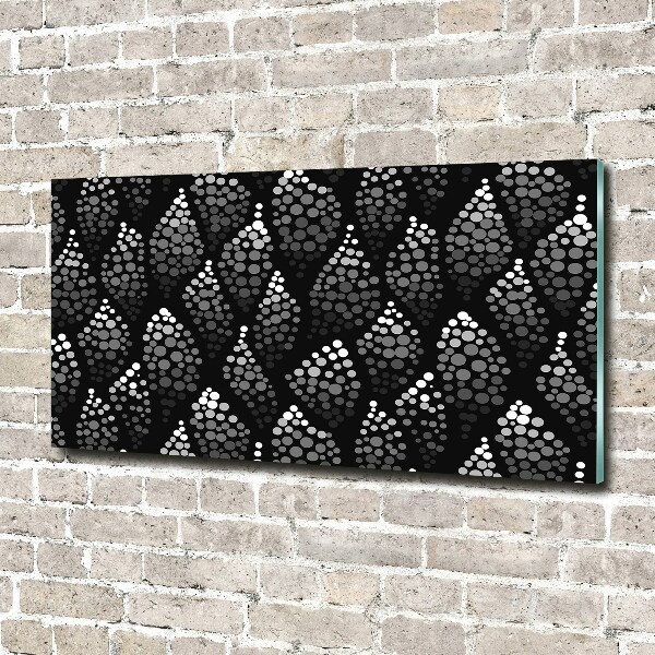 Foto obraz akryl Czarno-białe kropki