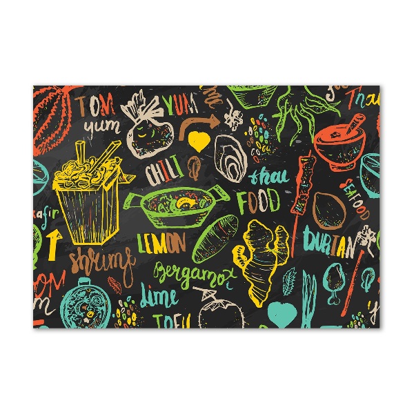 Foto obraz szkło akryl Tajskie jedzenie