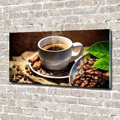 Foto op plexiglas Een kopje koffie