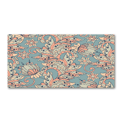 Obraz zdjęcie szkło akryl Kwiaty etniczne