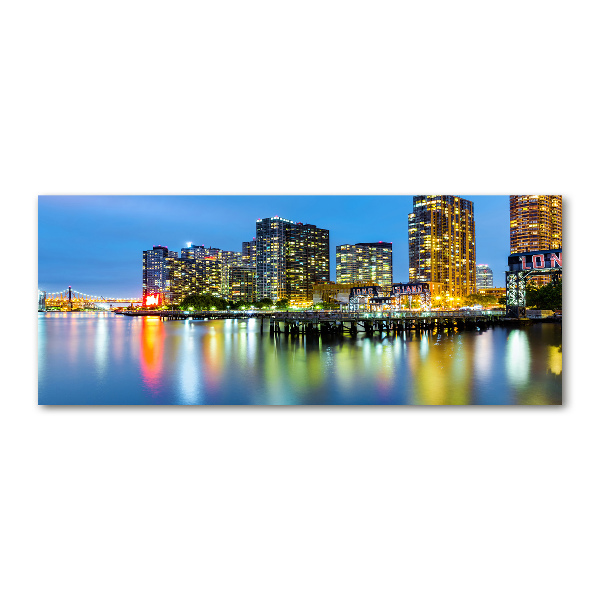 Foto op plexiglas New York 's nachts