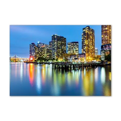 Foto op plexiglas New York 's nachts