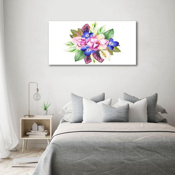 Schilderij op acrylglas Een boeket bloemen