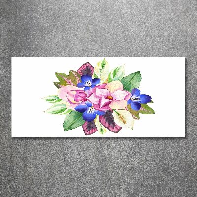 Schilderij op acrylglas Een boeket bloemen