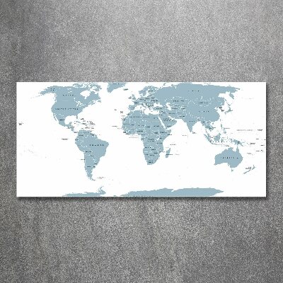 Plexiglas schilderij Politieke kaart