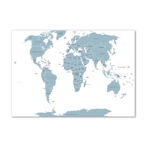 Plexiglas schilderij Politieke kaart