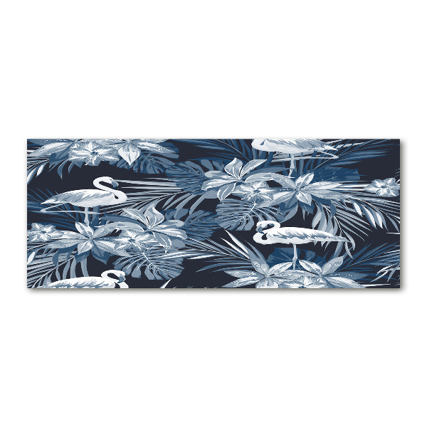 Foto plexiglas Flamingo's en planten