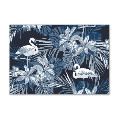 Foto plexiglas Flamingo's en planten