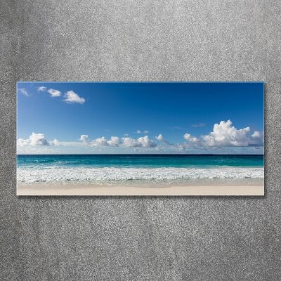 Plexiglas schilderij Strand op de Seychellen