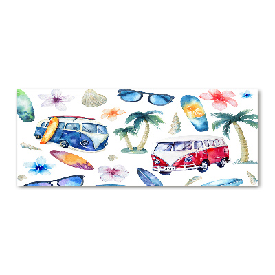 Foto obraz szkło akryl Symbole surfingu