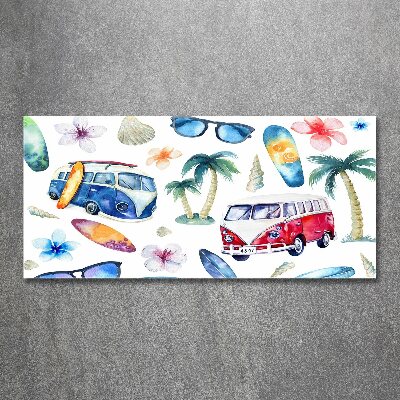 Foto obraz szkło akryl Symbole surfingu