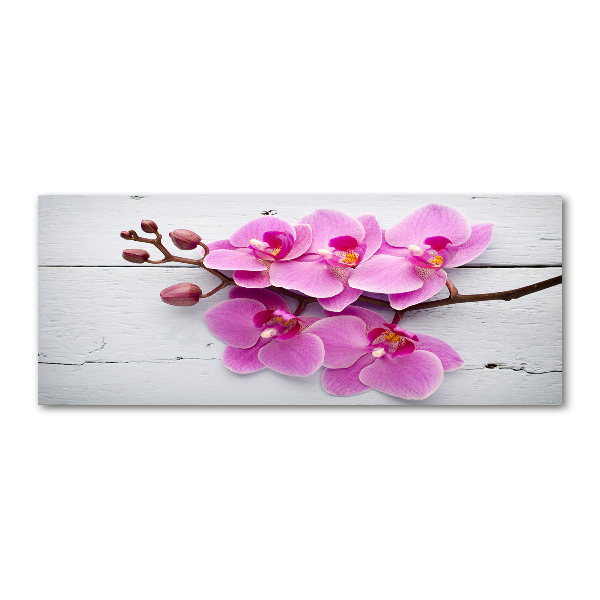 Foto in plexiglas Orchidee op hout