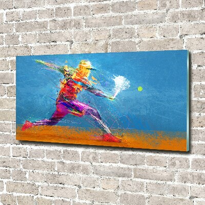 Plexiglas schilderij Tennisspeler