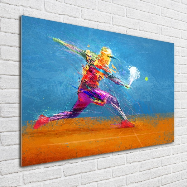 Plexiglas schilderij Tennisspeler