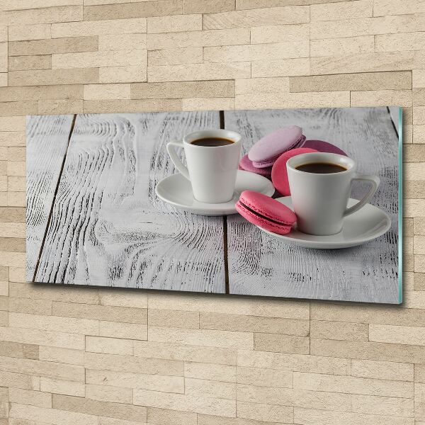 Schilderij op acrylglas Koffie en koekjes