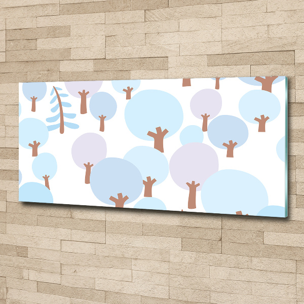 Plexiglas schilderij Kleurrijke bomen