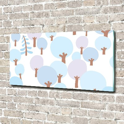 Plexiglas schilderij Kleurrijke bomen