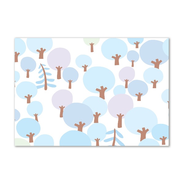 Plexiglas schilderij Kleurrijke bomen