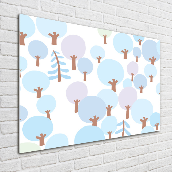 Plexiglas schilderij Kleurrijke bomen