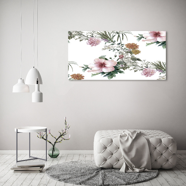 Foto plexiglas Bloemenpatroon