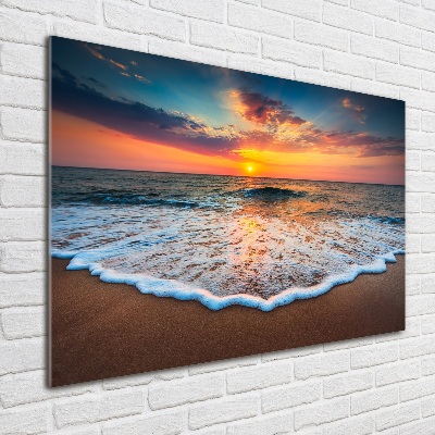Plexiglas schilderij Zonsondergang boven de zee