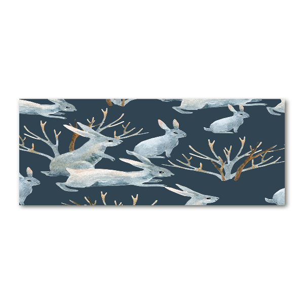 Foto plexiglas Konijnen in de winter