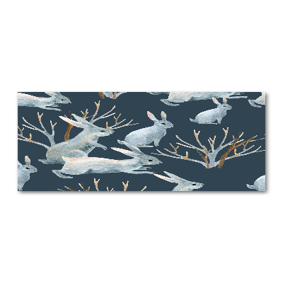 Foto plexiglas Konijnen in de winter