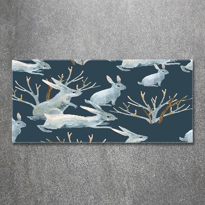 Foto plexiglas Konijnen in de winter