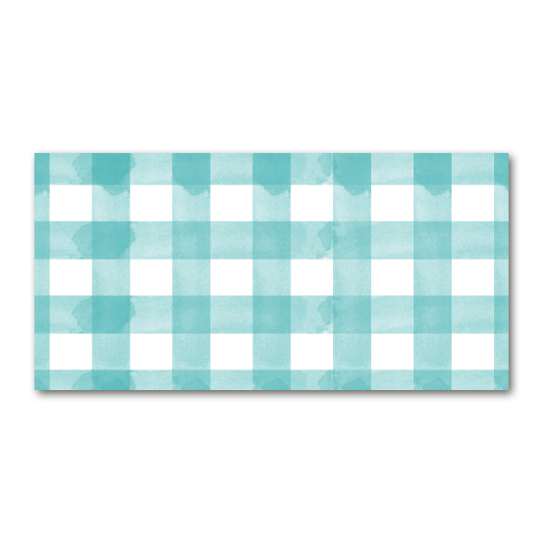 Plexiglas schilderij Blauw geblokt