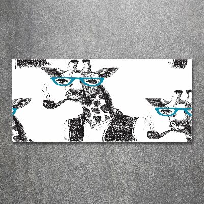 Obraz zdjęcie akryl Żyrafa w okularach