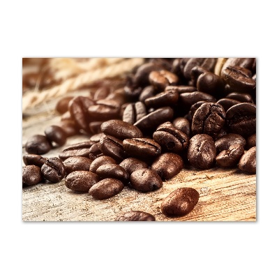 Obraz zdjęcie szkło akryl Ziarna kawy