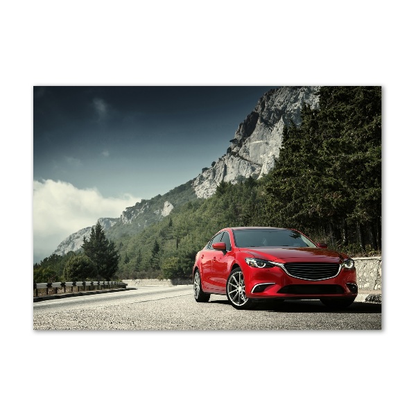 Plexiglas schilderij Auto in de bergen