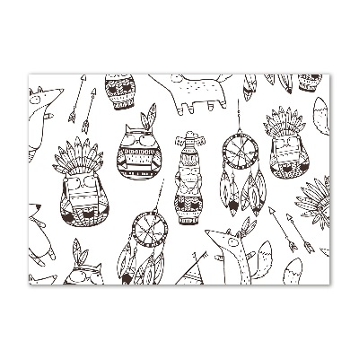 Obraz zdjęcie szkło akryl Indiańskie sowy