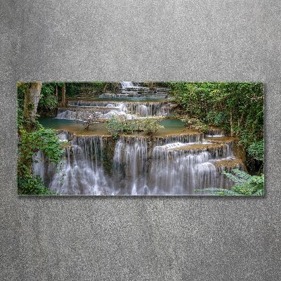 Foto in plexiglas Waterval in het bos